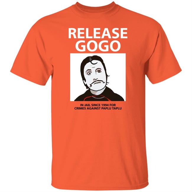 Aamir Khan Casually Wearing A Release Gogo ShirtS Release Gogo In Jail Since 1994 For Crimes Against Paplu Taplu T Shirt
