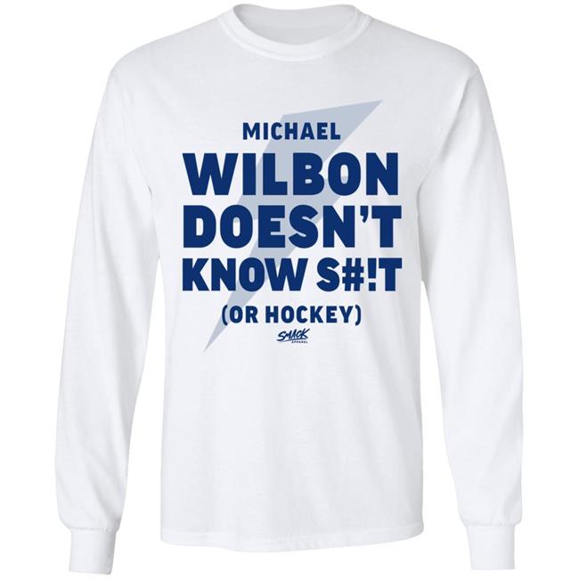 Smack Apparel Merch Wilbon Doesn't Know Shit Or Hockey Shirt Tampa Bay Hockey Smack Apparel Merch Wilbon Doesn't Know Shit Or Hockey Shirt Tampa Bay Hockey