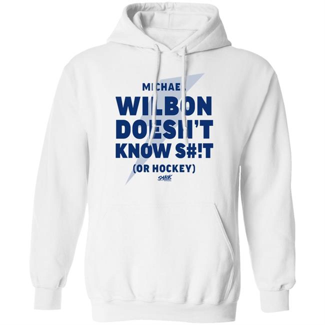 Smack Apparel Merch Wilbon Doesn't Know Shit Or Hockey Shirt Tampa Bay Hockey Smack Apparel Merch Wilbon Doesn't Know Shit Or Hockey Shirt Tampa Bay Hockey