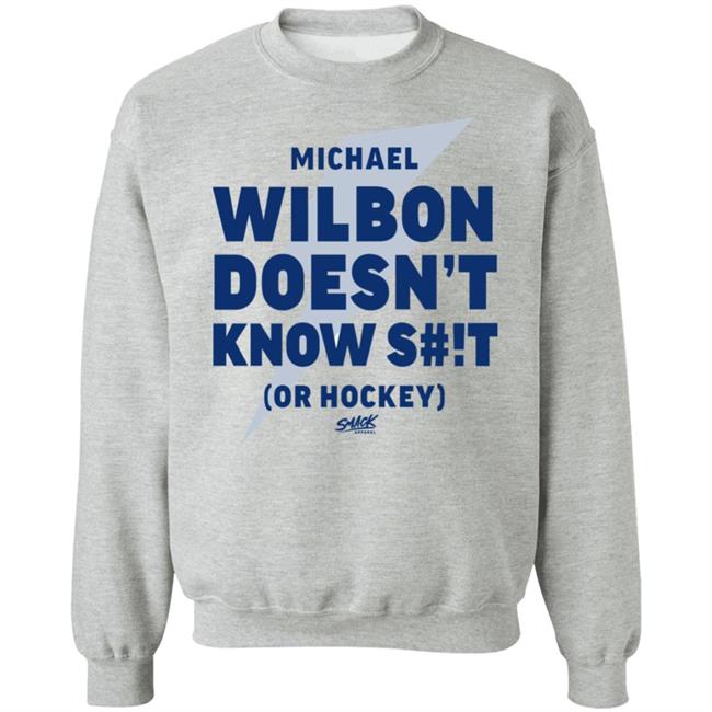Smack Apparel Merch Wilbon Doesn't Know Shit Or Hockey Shirt Tampa Bay Hockey Smack Apparel Merch Wilbon Doesn't Know Shit Or Hockey Shirt Tampa Bay Hockey
