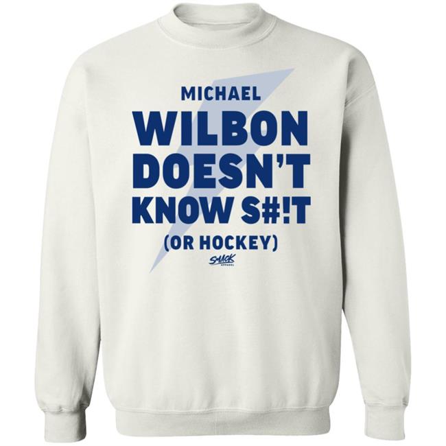 Smack Apparel Merch Wilbon Doesn't Know Shit Or Hockey Shirt Tampa Bay Hockey Smack Apparel Merch Wilbon Doesn't Know Shit Or Hockey Shirt Tampa Bay Hockey