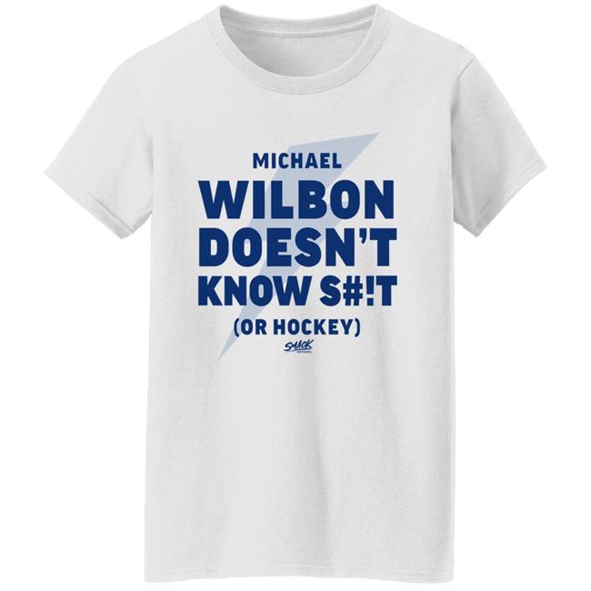 Smack Apparel Merch Wilbon Doesn't Know Shit Or Hockey Shirt Tampa Bay Hockey Smack Apparel Merch Wilbon Doesn't Know Shit Or Hockey Shirt Tampa Bay Hockey