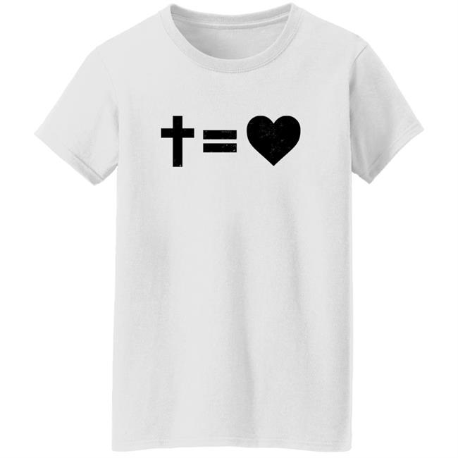 Alisson Becker Cross Equals Heart T Shirt Alisson Becker Cross Equals Heart T Shirt