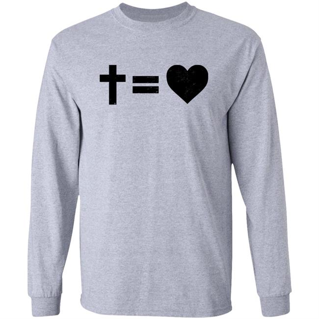 Alisson Becker Cross Equals Heart T Shirt Alisson Becker Cross Equals Heart T Shirt