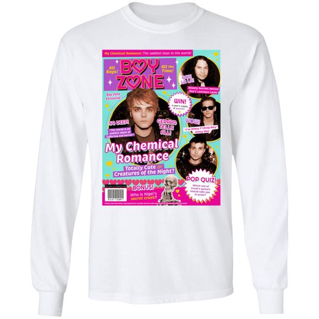 Mcr In The Pages Of Tiger Beat Boy Zone My Chemical Romance Shirt Kerin Cunningham Mcr In The Pages Of Tiger Beat Boy Zone My Chemical Romance Shirt Kerin Cunningham