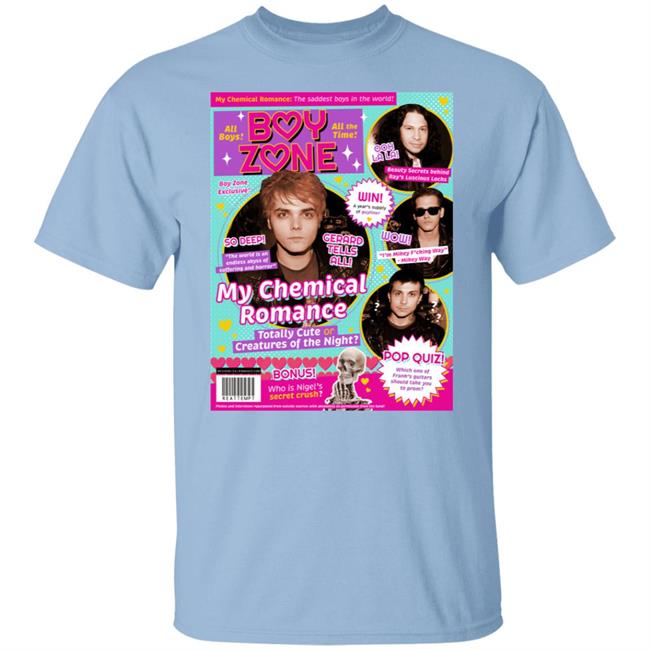 Mcr In The Pages Of Tiger Beat Boy Zone My Chemical Romance Shirt Kerin Cunningham Mcr In The Pages Of Tiger Beat Boy Zone My Chemical Romance Shirt Kerin Cunningham