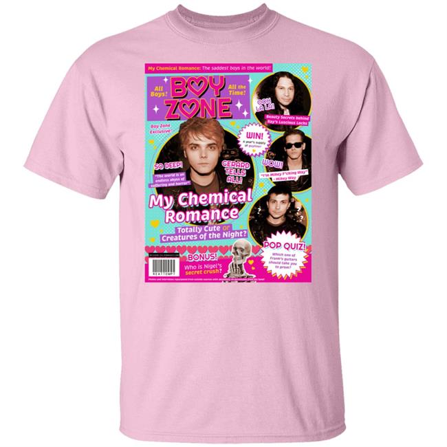 Mcr In The Pages Of Tiger Beat Boy Zone My Chemical Romance Shirt Kerin Cunningham Mcr In The Pages Of Tiger Beat Boy Zone My Chemical Romance Shirt Kerin Cunningham