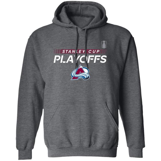 Colorado Avalanche Fanatics Branded Authentic Pro 2022 Stanley Cup Playoffs Pullover Hoodie