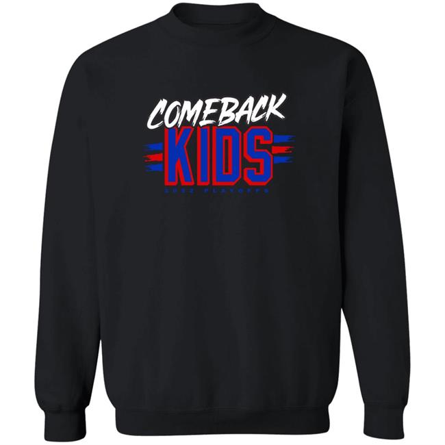 We Bleed Blue NYC Merch Store Comeback Kids 2022 Playoffs Shirt