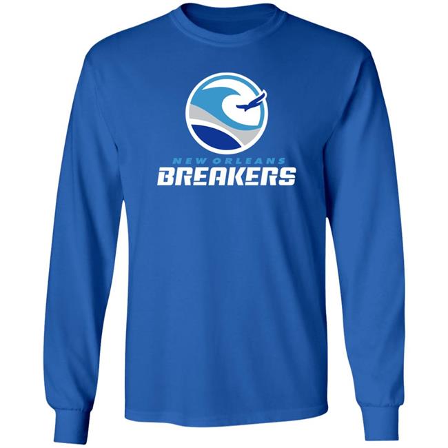 New Orleans Breakers Merch Usfl New Orleans Breakers Logo T Shirt
