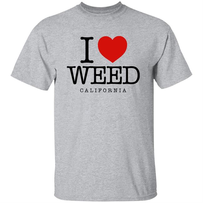 Svdden Death I Heart Weed California I Love Weed California Shirt