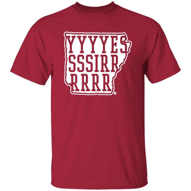 Hit That Line AR Coach Sam Pittman Yessir Ark Shirt Breakingt Merch