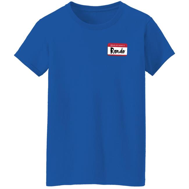 Popcorned Planet Hello My Name Is Rando T Shirt Popcorned Planet Merch