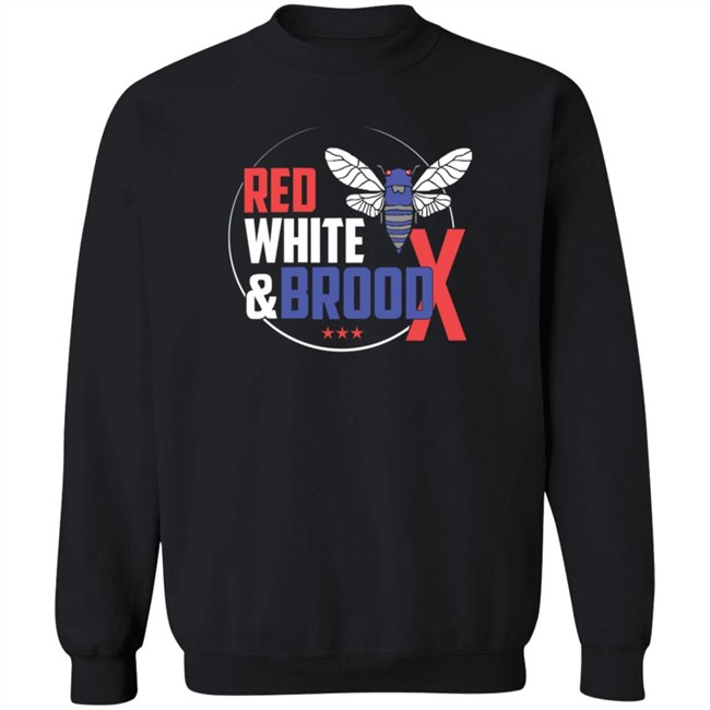 Cincyshirts Red White And Brood X T Shirt Cincyshirts Red White And Brood X T Shirt