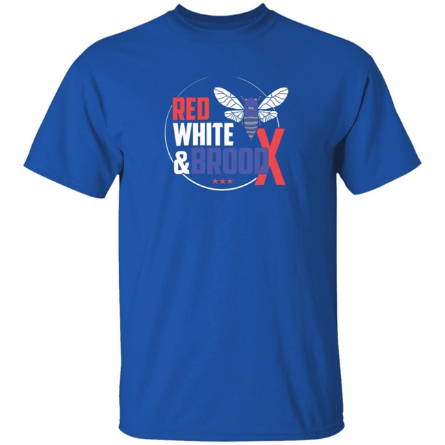 Cincyshirts Red White And Brood X T Shirt Cincyshirts Red White And Brood X T Shirt