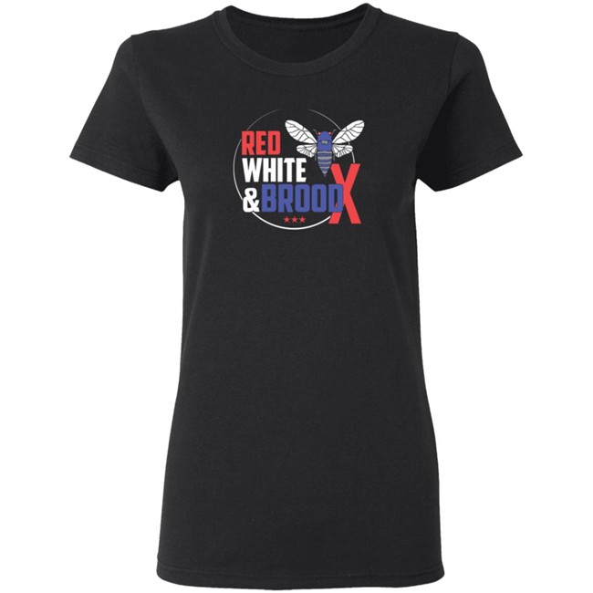 Cincyshirts Red White And Brood X T Shirt Cincyshirts Red White And Brood X T Shirt