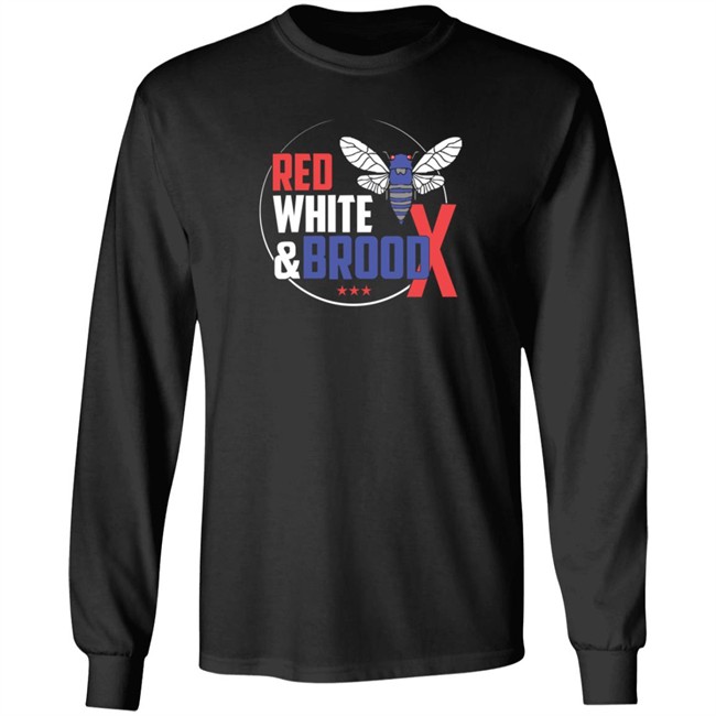 Cincyshirts Red White And Brood X T Shirt Cincyshirts Red White And Brood X T Shirt