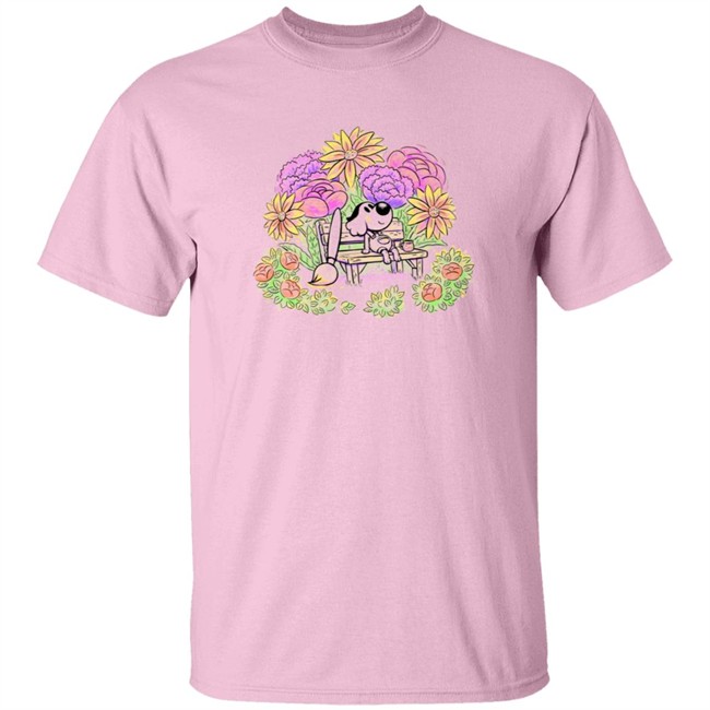 The Yetee Mart Shop Oatmeal Dog On The Bench Shirt The Yetee Mart Shop Oatmeal Dog On The Bench Shirt