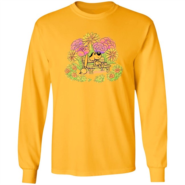 The Yetee Mart Shop Oatmeal Dog On The Bench Shirt The Yetee Mart Shop Oatmeal Dog On The Bench Shirt