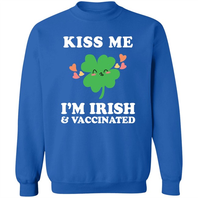 Nicola Coughlan T Shirt Kiss Me I'm Ireland and Vaccinated Shirt Nicola Coughlan T Shirt Kiss Me I'm Ireland and Vaccinated Shirt