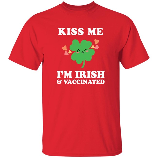 Nicola Coughlan T Shirt Kiss Me I'm Ireland and Vaccinated Shirt Nicola Coughlan T Shirt Kiss Me I'm Ireland and Vaccinated Shirt