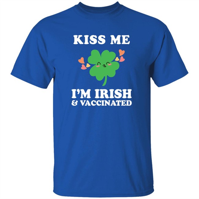 Nicola Coughlan T Shirt Kiss Me I'm Ireland and Vaccinated Shirt Nicola Coughlan T Shirt Kiss Me I'm Ireland and Vaccinated Shirt