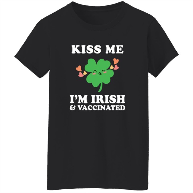 Nicola Coughlan T Shirt Kiss Me I'm Ireland and Vaccinated Shirt Nicola Coughlan T Shirt Kiss Me I'm Ireland and Vaccinated Shirt