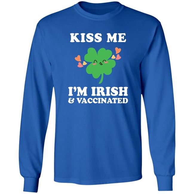 Nicola Coughlan T Shirt Kiss Me I'm Ireland and Vaccinated Shirt Nicola Coughlan T Shirt Kiss Me I'm Ireland and Vaccinated Shirt
