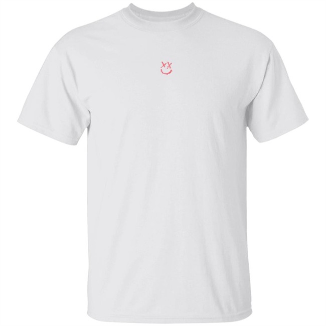 Louis Tomlinson Merch White Reflection Smiley Tee Shirt