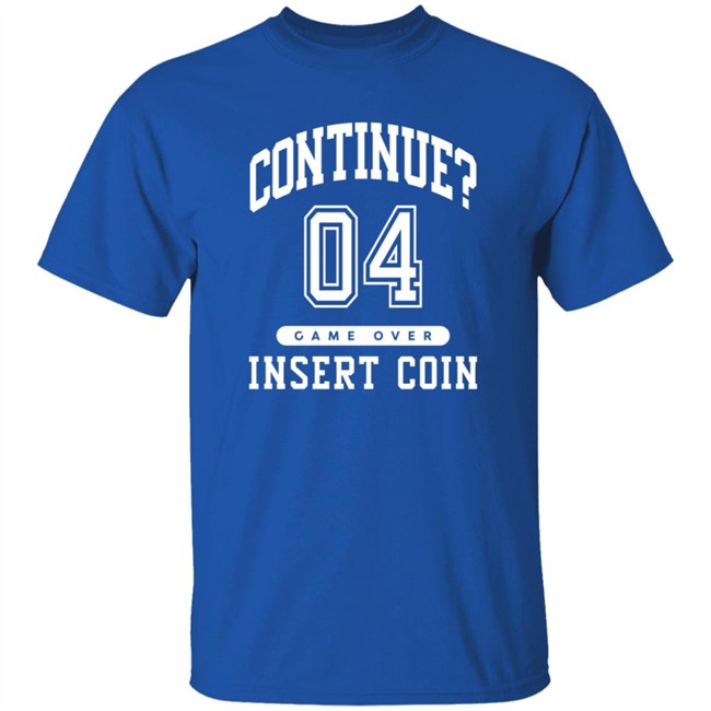 Gamestop No More Heroes 3 Shirt Continue 04 Game Over Insert Coin Shirts Gamestop No More Heroes 3 Shirt Continue 04 Game Over Insert Coin Shirts