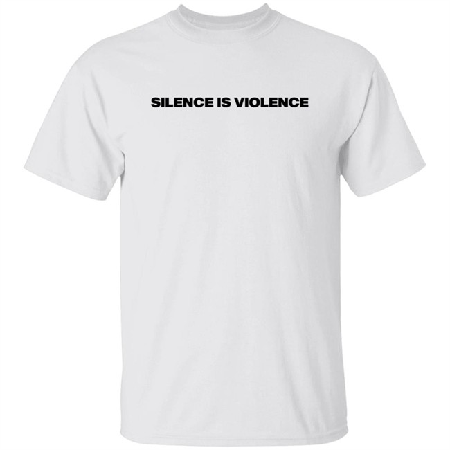 Muna Merch Silence Is Violence Natural Tee Shirt