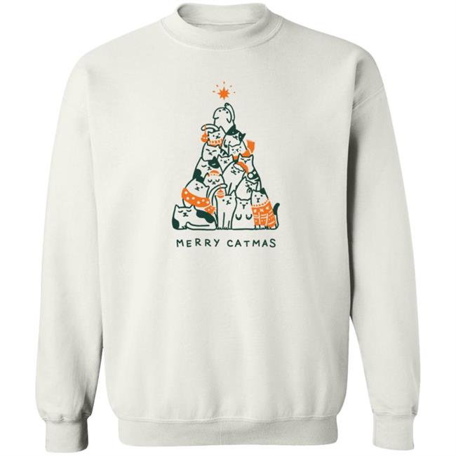 Merry Catmas Sweatshirt Wholesome Culture