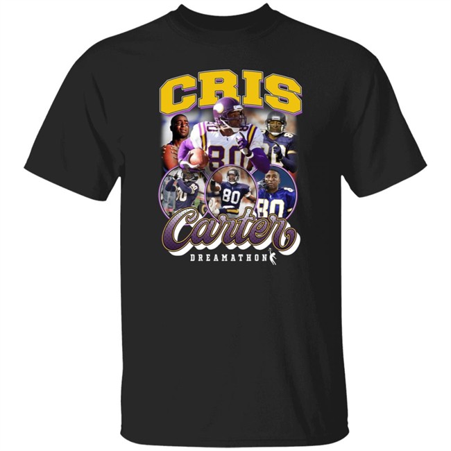 Justin Jefferson Dreamathon Merch Cris Carter 80 Dreams Shirt