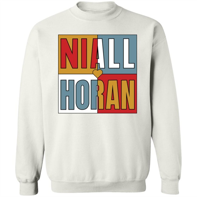 Niall Horan Merch Store Niall Colour Block Crew Neck Sweatshirt