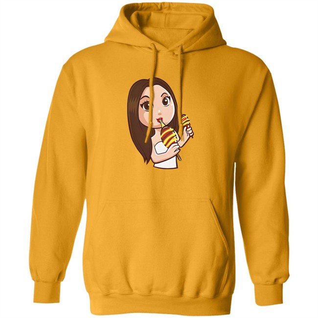 Steph Pappas Merch Steph Cartoon Gold Sweatshirt Steph Pappas Merch Steph Cartoon Gold Sweatshirt