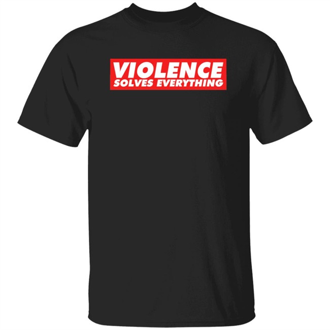 Jake Shields Violence Solves Everything T Shirt