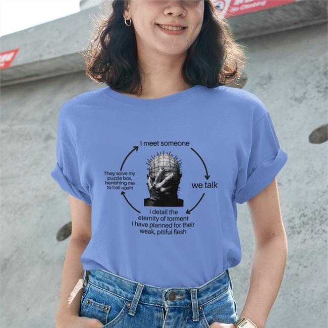 I Meet Someone We Talk Long Sleeve Val Hal Fishmas