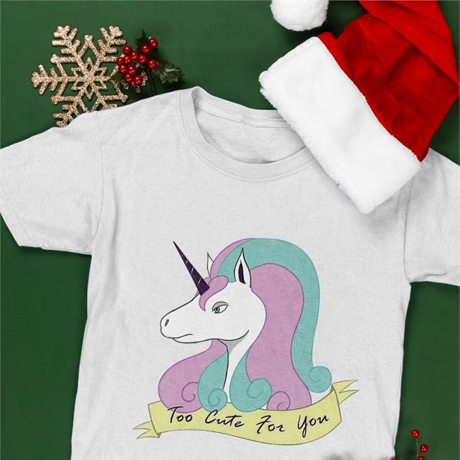 Greg Rapidash Unicorn Too Cute For You Shirt Whitewing