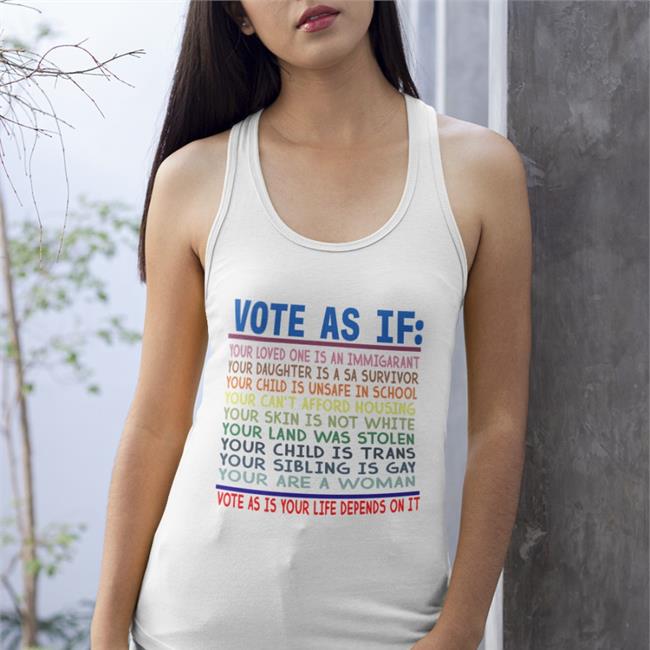Vote As If Tee White RB Rbisrb