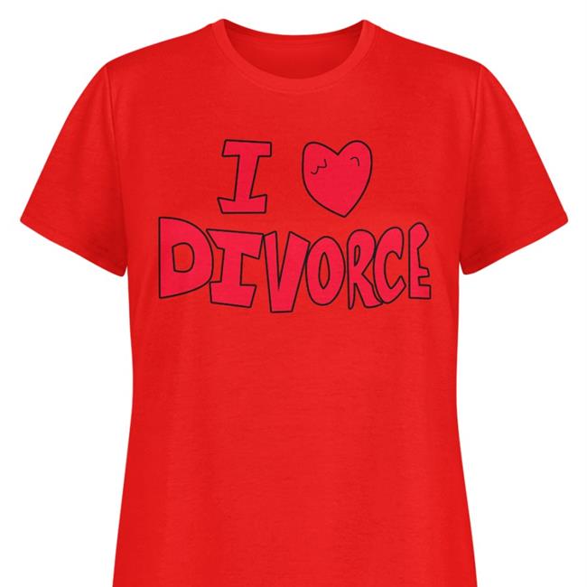 I Love Divorce Shirt White