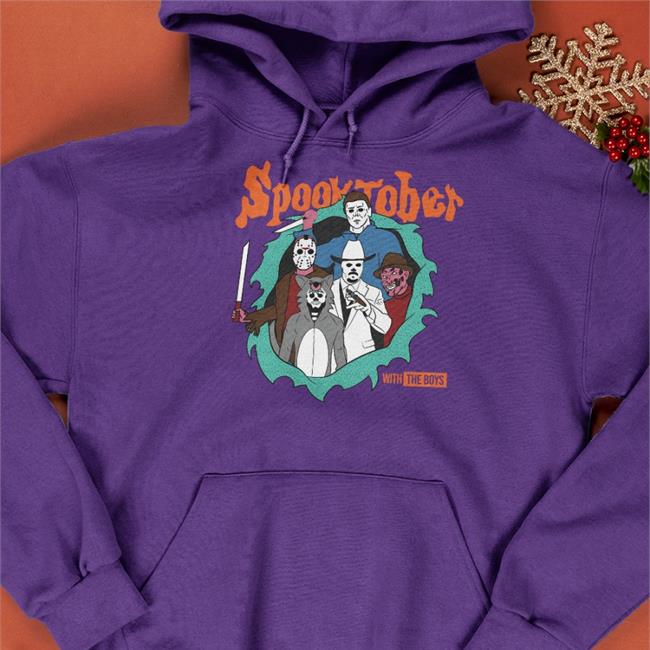 Barstool Merch Spooktober With The Boys Long Sleeved T Shirt 2022