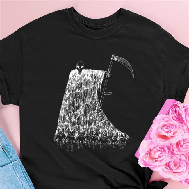 Radiohead Merch Grim Reaper Crewneck Sweatshirt Stanley Donwood