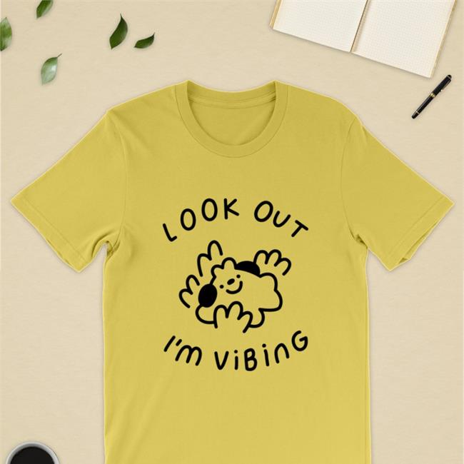Hey Hey Momo Shop Merch Look Out I'm Vibing Hoodies Momo Draws