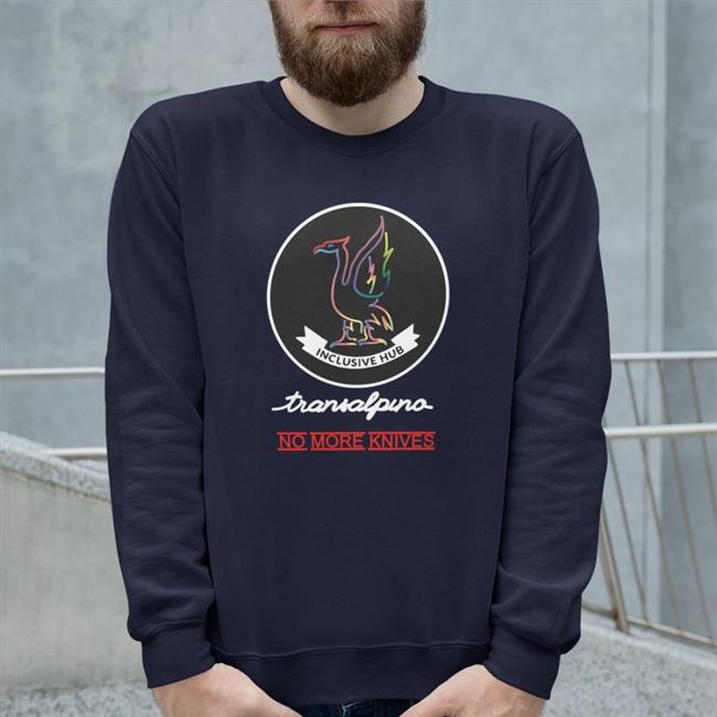 The Inclusive Hub Transalpino No More Knives TShirt Black Liamstarkey84