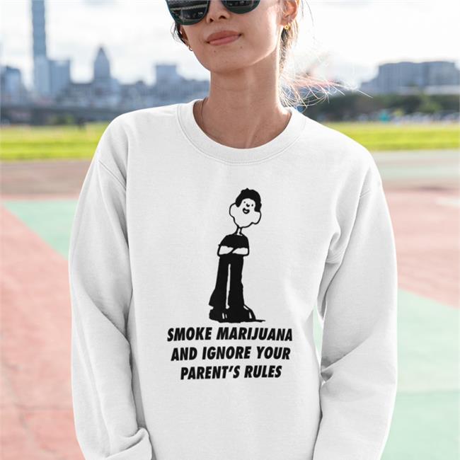 Goodshirts Merch Smoke Marijuana And Ignore Your Parent's Rules Tank Top Shirts That Go Hard