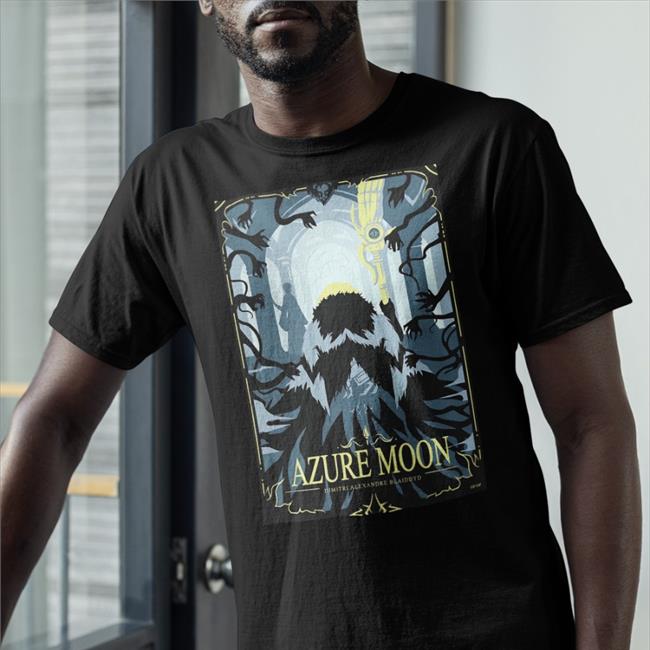 Azure Moon Snip Snip Art Tees Royal