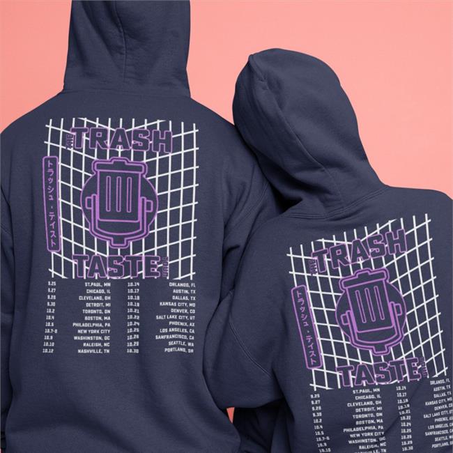 Trash Taste Merch The Trash Taste Tour Tee Shirt Black TrashTastePod