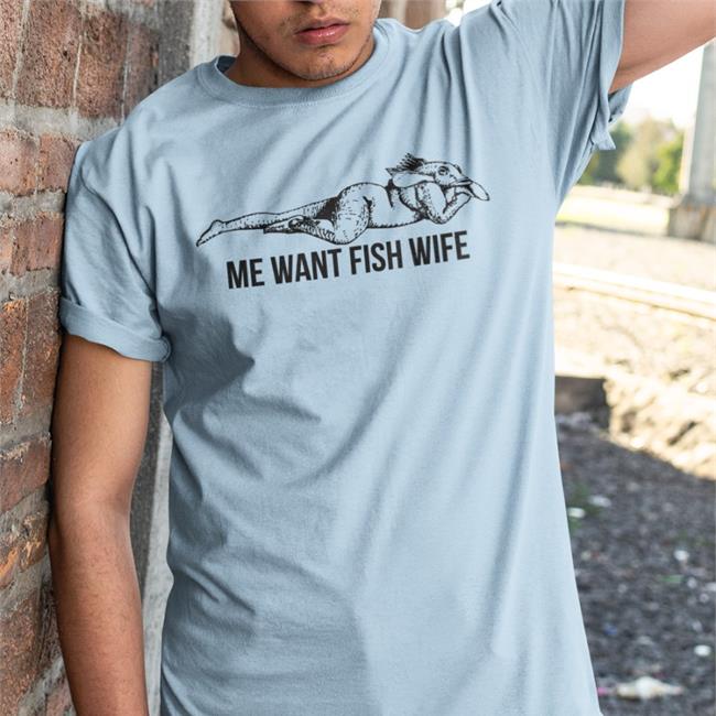 Artofjyang Me Want Fish Wife Sweatshirt