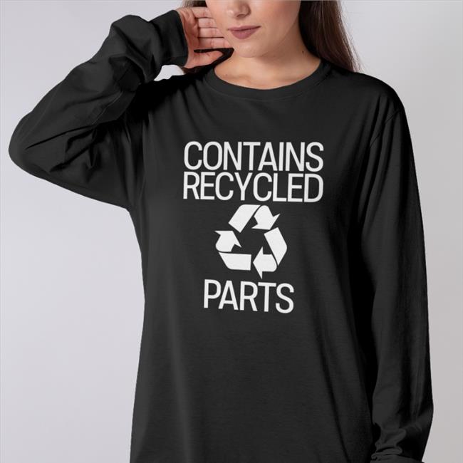 Contains Recycled Parts Tee Black