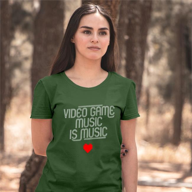 Hello Merch Video Game Music Is Music Long Sleeve Tee Mega Ran Video Game Music Is Music T-Shirt Mega Ran